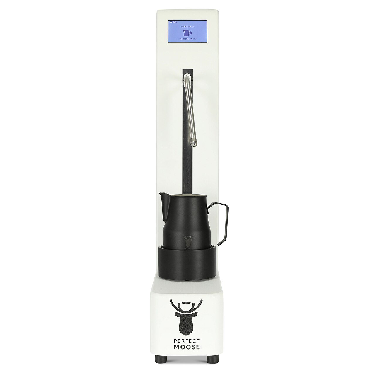 cappuccino with tulip latte art pattern white ceramic cup