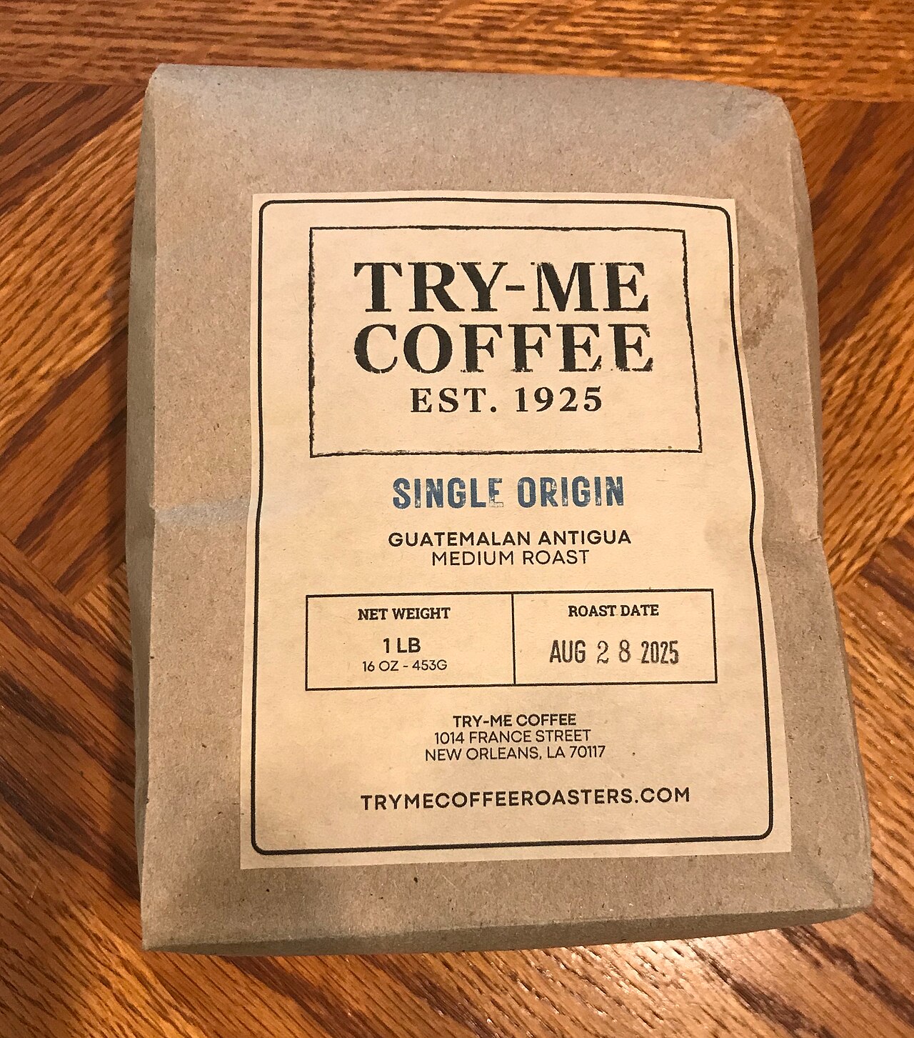 Bag of roasted Puerto Rican coffee beans labeled with Limani variety origin