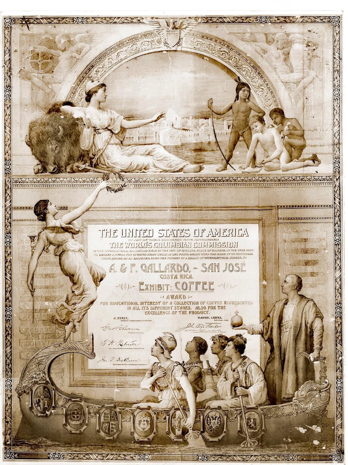 Coffee award trophy specialty competition Cup of Excellence