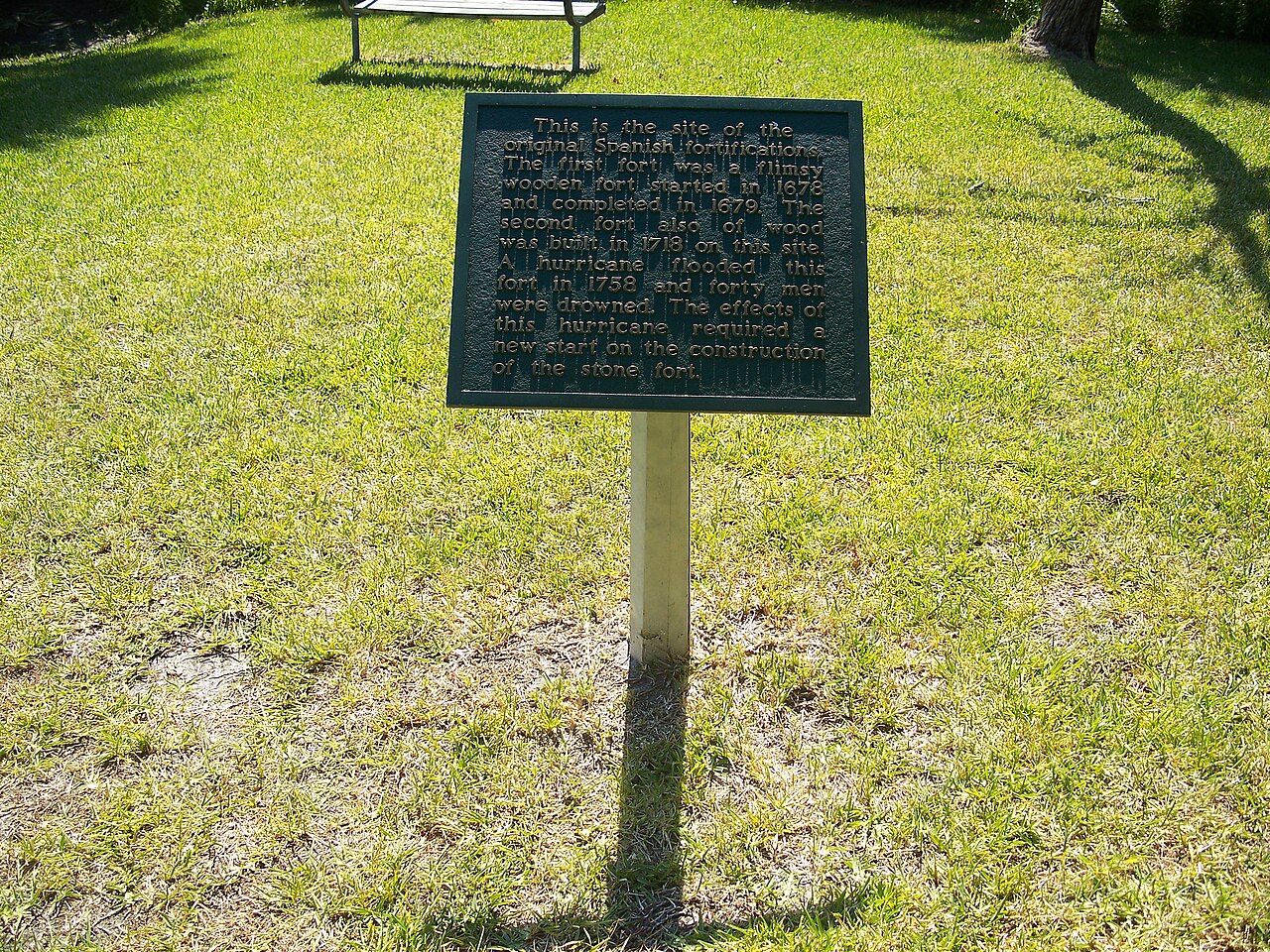 Historical photograph from 1899 showing Hurricane San Ciriaco damage to Puerto Rican farms (Wikimedia: San Marcos de Apalache SP fort site marker02.jpg, CC BY-SA 3.0)