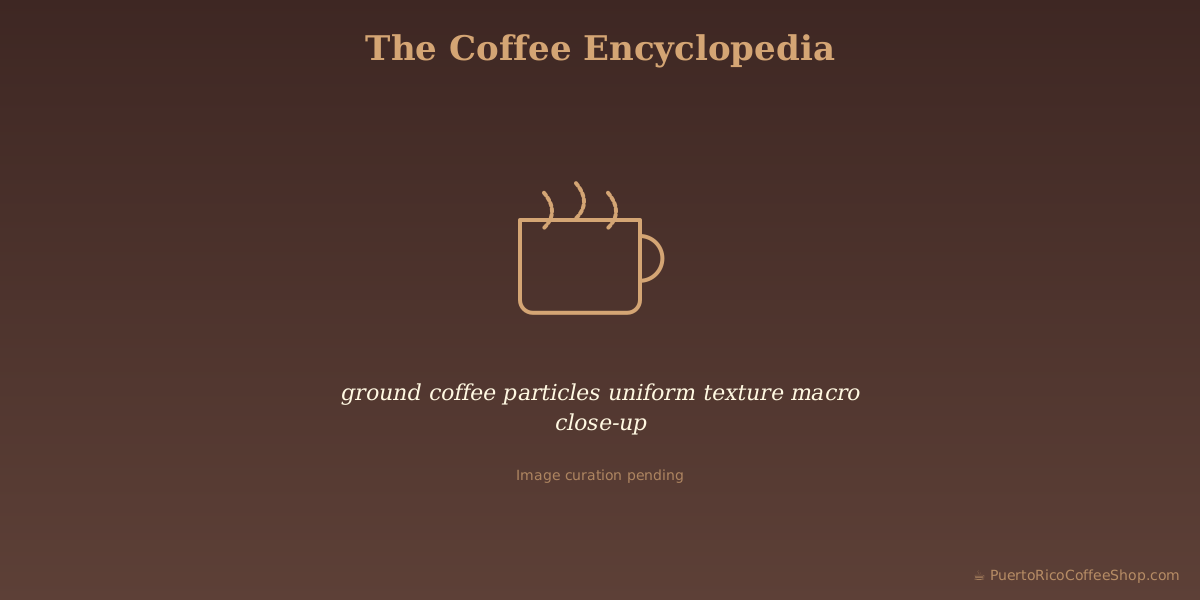 ground coffee particles uniform texture macro close-up