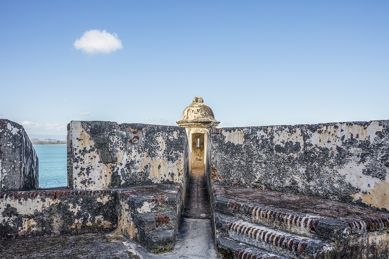 Vintage documentation showing Vatican coffee purchase records from mid-20th century Puerto Rico (Wikimedia: USA-2016-Puerto Rico-San Juan-Castillo San Felipe del Morro 10.jpg, CC BY-SA 4.0)