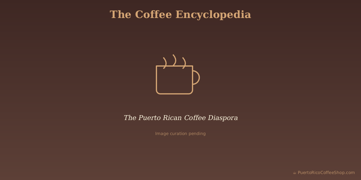 The Puerto Rican Coffee Diaspora