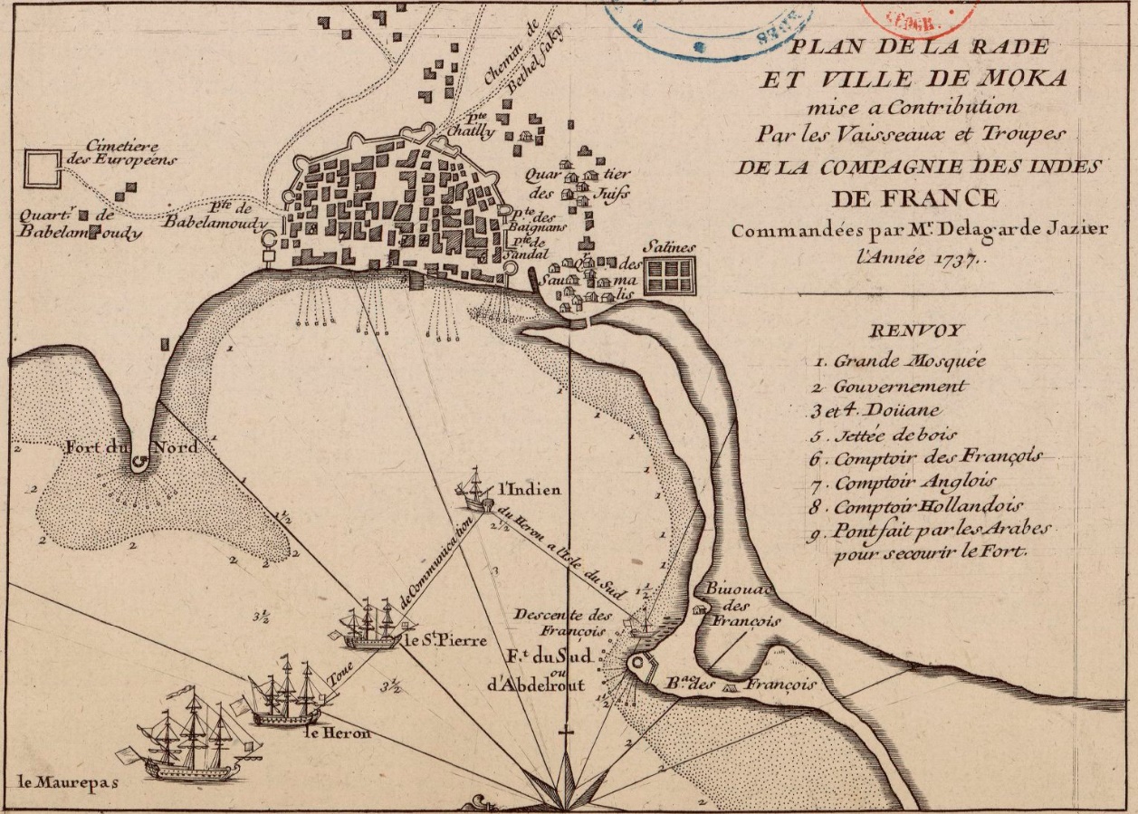 Historical illustration of Port of Mocha in its heyday