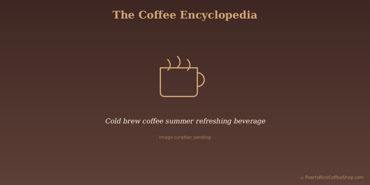 Cold brew coffee summer refreshing beverage
