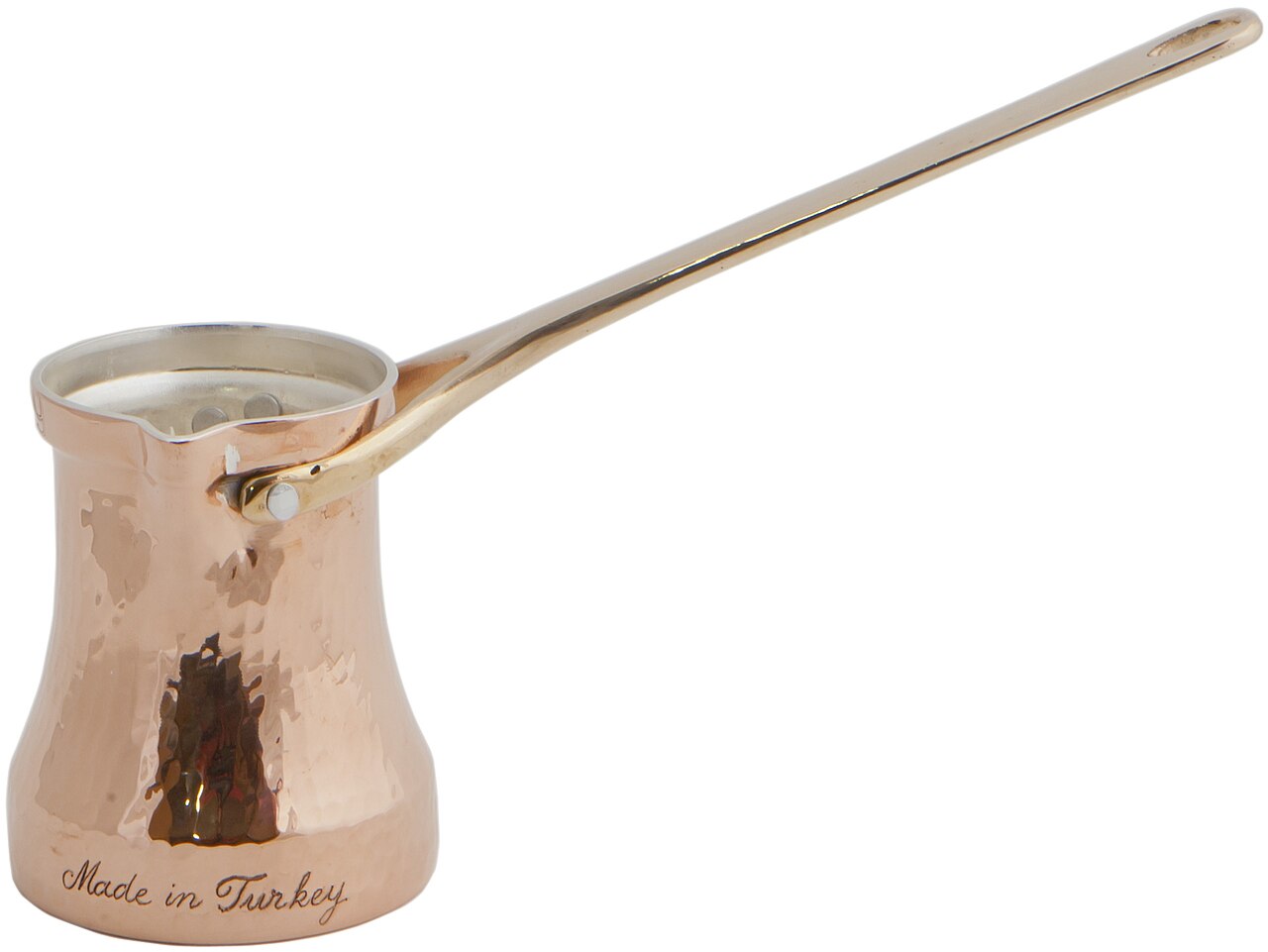 Turkish coffee cezve ibrik traditional copper preparation