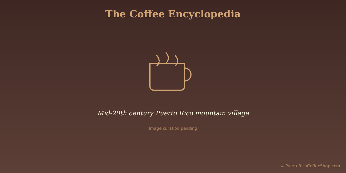 Mid-20th century Puerto Rico mountain village