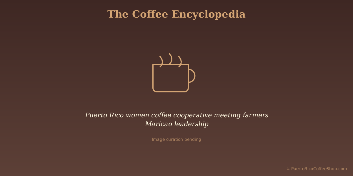 Puerto Rico women coffee cooperative meeting farmers Maricao leadership