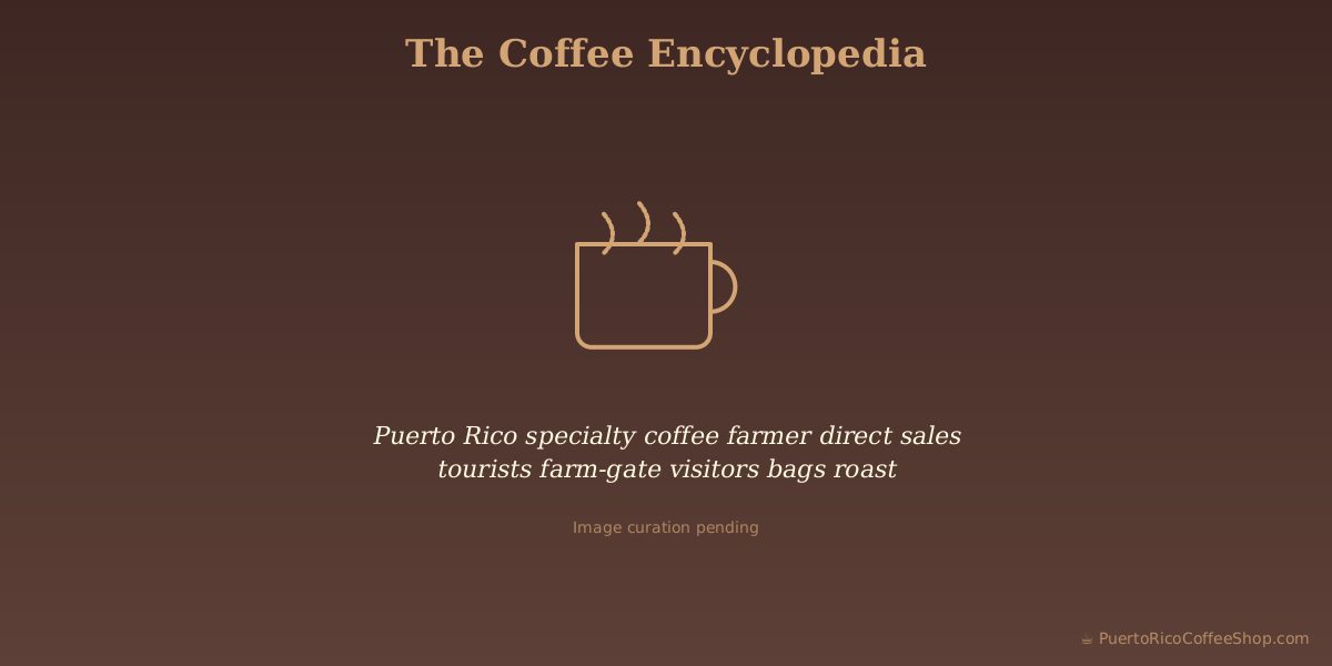 Puerto Rico specialty coffee farmer direct sales tourists farm-gate visitors bags roast