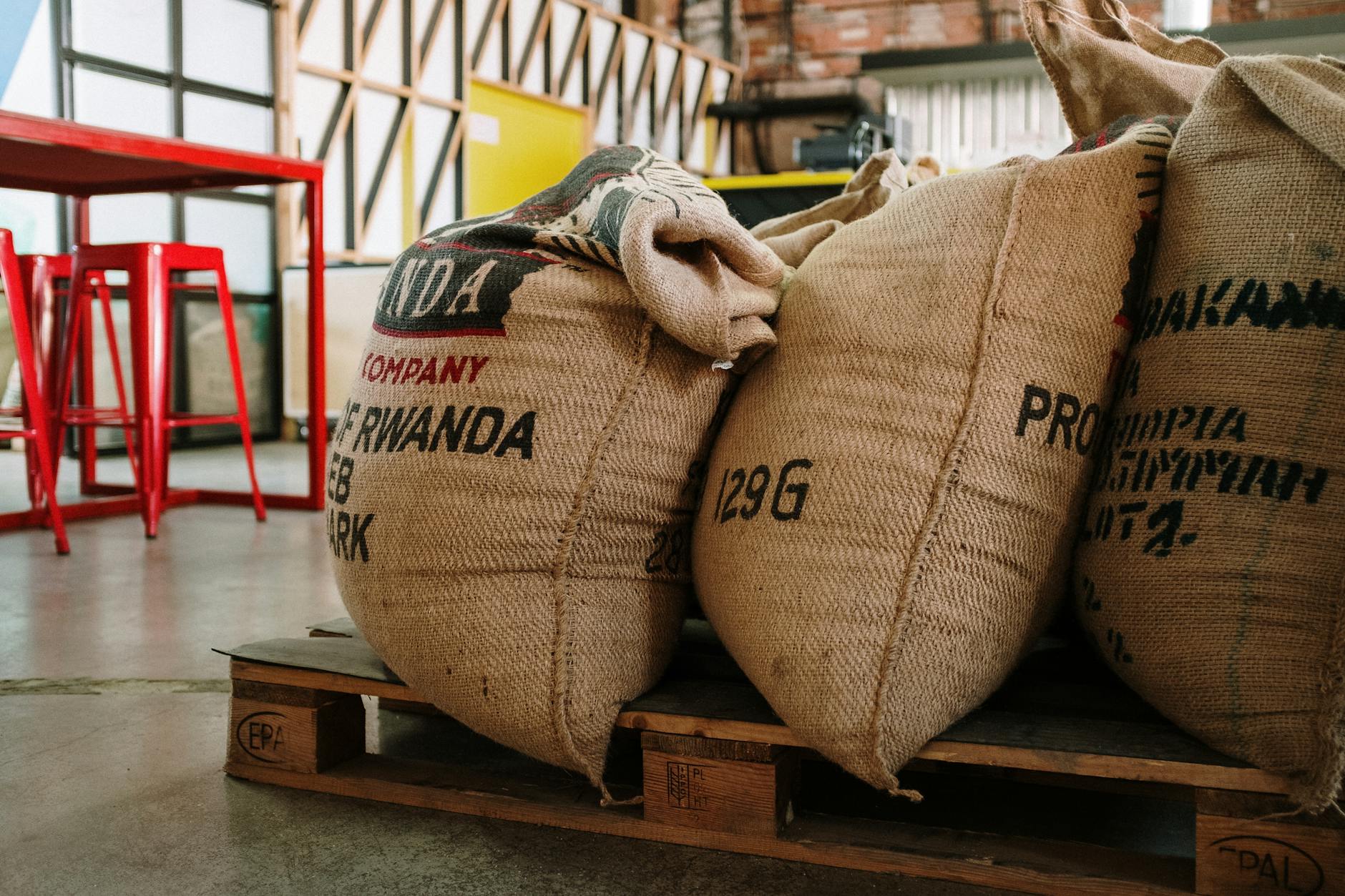 puerto rico coffee bags warehouse export storage