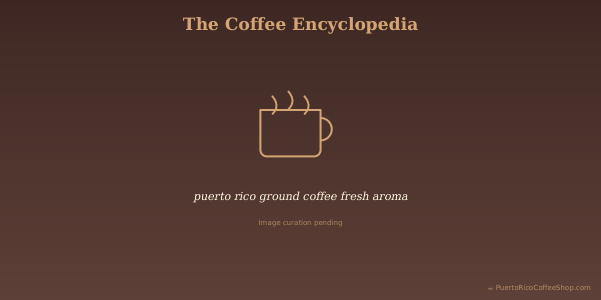 puerto rico ground coffee fresh aroma